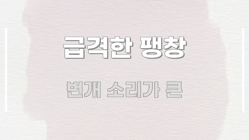 급격한 팽창 흐름을 잡아주는 읽기 좋은 정보 카드