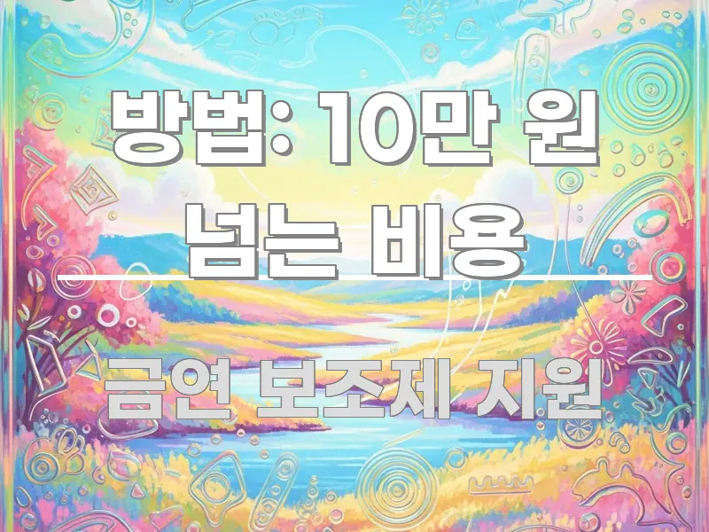 방법: 10만 원 넘는 비용 요점만 뽑아낸 핵심 정보 비주얼 - 설명을 돕는 이미지