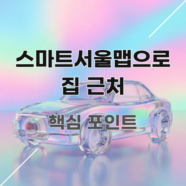 스마트서울맵으로 집 근처 꼼꼼하게 정리된 카드뉴스 스타일 이미지
