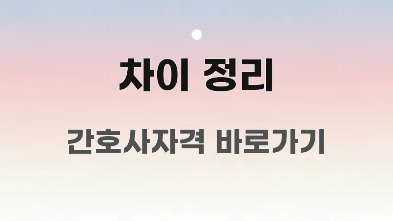 차이 정리 알기 쉽게 정리한 핵심 정리 썸네일 이미지