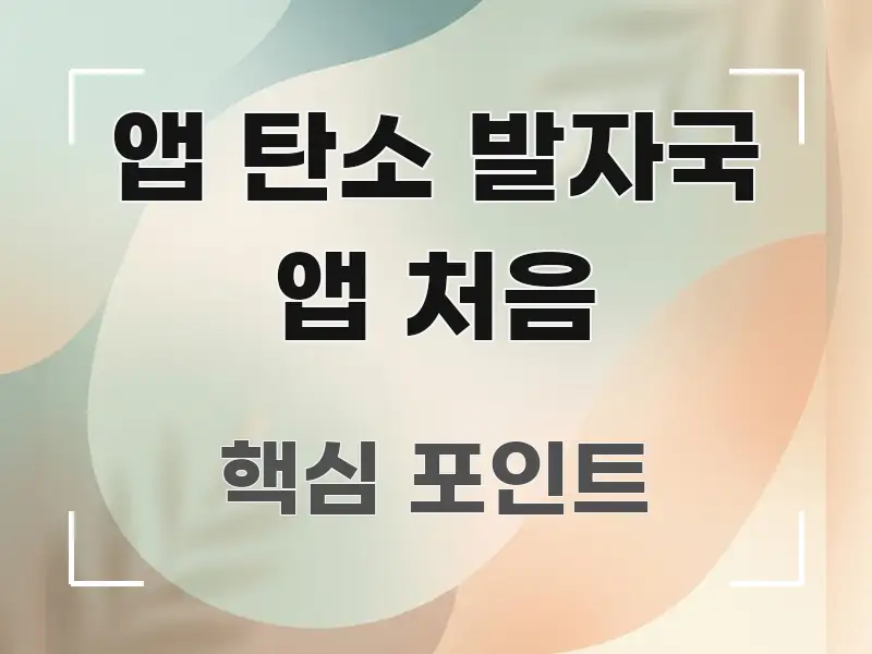 앱 탄소 발자국 앱 처음 깔끔하게 정리된 스마트 정보 카드 - 활용 예시 이미지